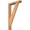 Ekena Millwork Traditional Block Smooth Bracket w/ Offset Brace, Western Red Cedar, 3 1/2"W x 16"D x 28"H BKT0402X16X28TRA05SWR - alternate 1